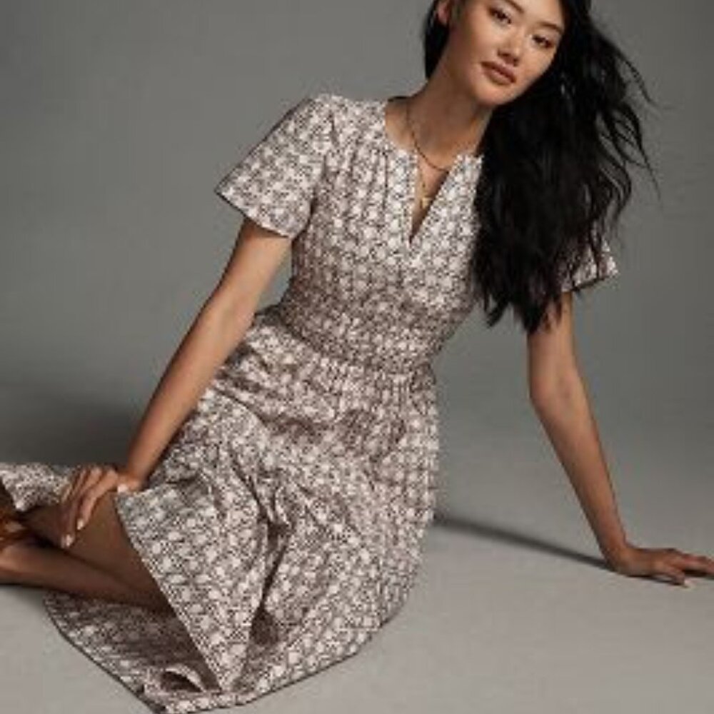 NWT Anthropologie Crimson Print Somerset Maxi Dress XS - Picture 6 of 6